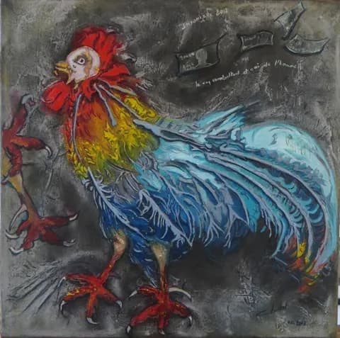 Le coq combattant et ami de l'homme