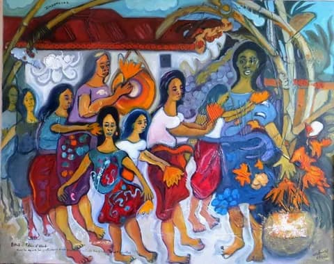 Danse des filles à Ubud (Bali)